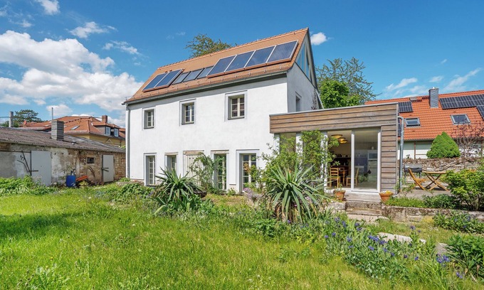 Prohlis Casa | Casa de vacaciones 'Ferienhaus Im Vorwerk Nickern' con terraza privada, jardín privado y Wi-Fi