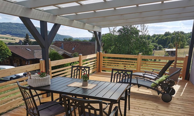 Wartmannsroth Casa | Holiday home in nature with a large terrace and a wide view.