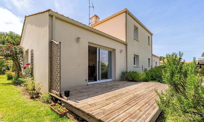 Pornic Casa | Casa de vacaciones 'La Fontaine Aux Bretons' con terraza privada, jardín privado y Wi-Fi