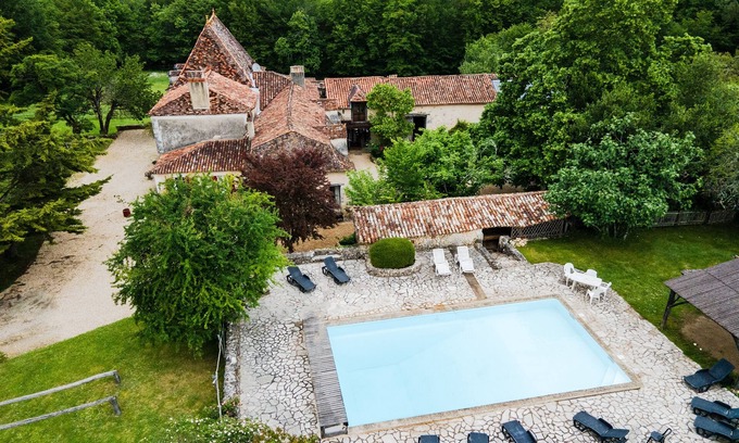 Grignols Casa | Casa de vacaciones 'La Jembertie En Périgord' con piscina privada, terraza privada y Wi-Fi