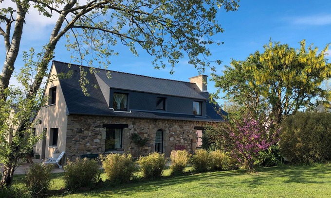 Paimpol Casa | Casa de vacaciones 'Les Bernaches Du Lédano -proche Mer' con vistas al mar, terraza privada y Wi-Fi