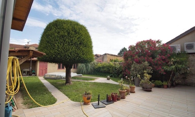 Marciac Casa | Casa de vacaciones 'Maison Avec Piscine' con piscina privada y terraza compartida