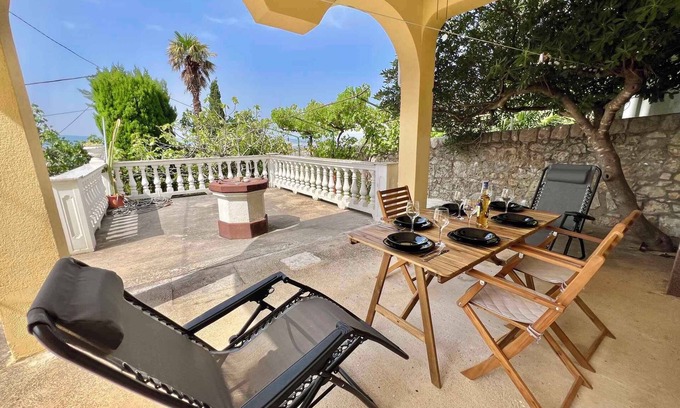 Dramalj Casa | Casa vacacional con terraza