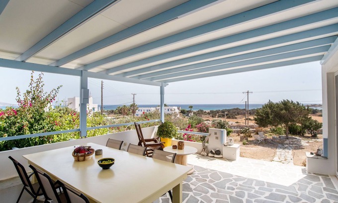 Naxos Casa | Casa de vacaciones 'Myrto House' con vistas al mar, Wi-Fi y aire acondicionado