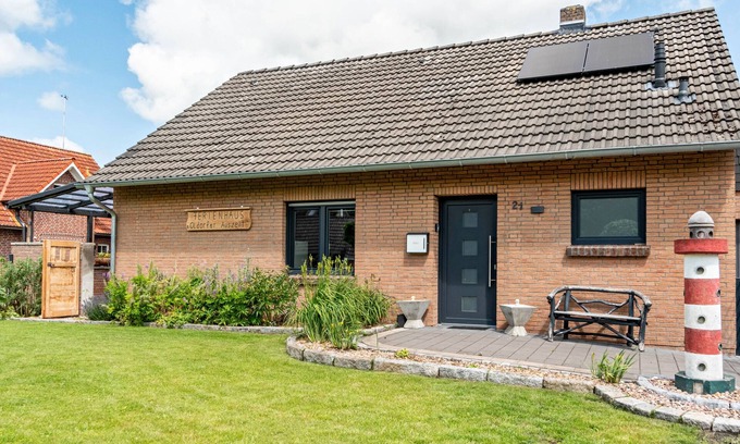 Wangerland Casa | Casa de vacaciones 'Oldorfer Auszeit' con terraza privada, jardín privado y Wi-Fi