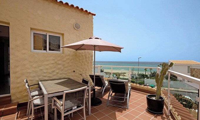 Bahia Calma Apartamento | Casa vacacional 'Relax & Comfort on Costa Calma' con vistas al mar, piscina compartida y Wi-Fi