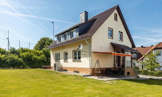 Frielendorf Casa | Casa de vacaciones 'Schöne Aussicht' con jardín privado y Wi-Fi
