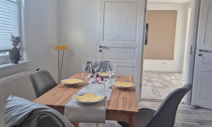Stadtmitte Casa | Casa de vacaciones 'Schäferhaus' con terraza privada, jardín privado y Wi-Fi