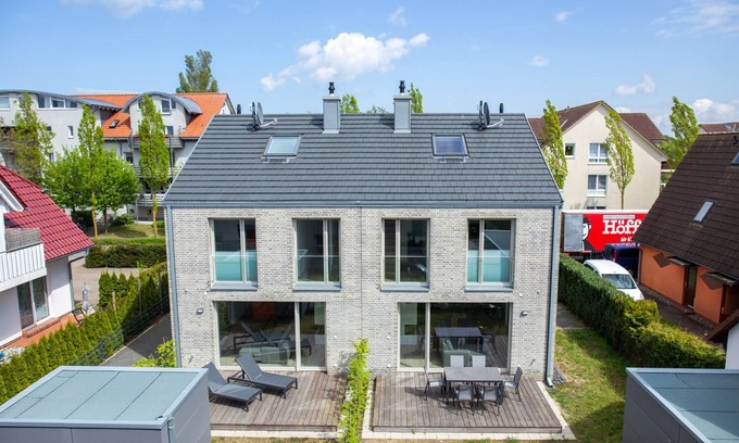 Zingst Casa | Casa de vacaciones Strandläufer 2 con terraza y Wi-Fi
