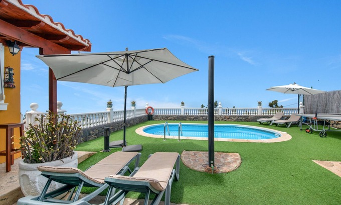 Tijarafe Casa | Casa de vacaciones 'Terrazita' con vistas al mar, Wi-Fi y aire acondicionado