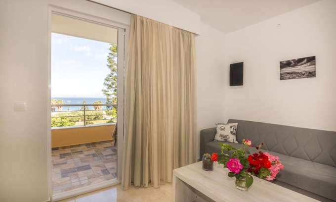 Kefalos Casa | Casa de vacaciones 'Dos dormitorios' con vistas al mar, Wi-Fi y aire acondicionado
