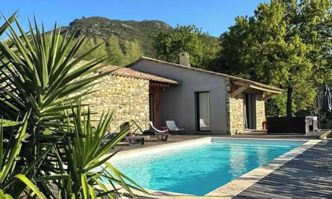 Barbaggio Casa | Casa de vacaciones 'Villabergerie En Pierre Du Pays' con piscina privada, Wi-Fi y aire acondicionado