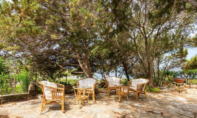 San Stefano Casa | Casa de vacaciones "Villetta Evelina" con vistas al mar, jardín y aire acondicionado