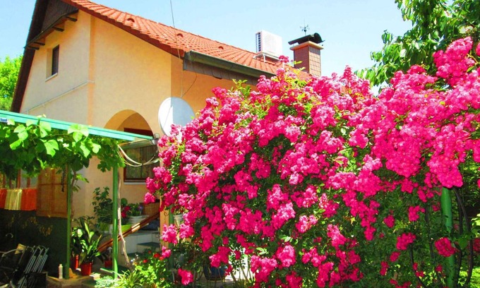 Balatonboglar Casa | Casa vacacional con terraza y barbacoa