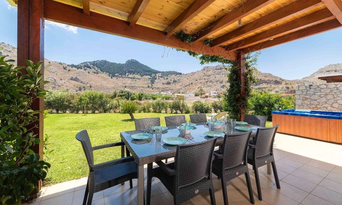 Kolymbia Casa | Casa de vacaciones Archangelos para 1 - 10 personas con 4 dormitorios - Casa pareada