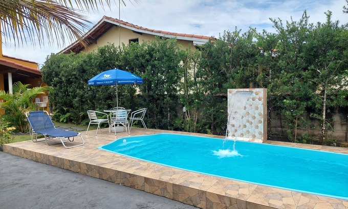 Caraguatatuba Casa | Holiday House Caraguatatuba Swimming Pool in Private Condominium Massaguaçu Beach