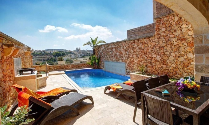 San Lawrenz Casa | Casa de vacaciones Gharb para 1 - 8 personas con 4 dormitorios - Casa de vacaciones