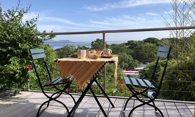 Giens Casa | Casa de vacaciones en Giens con una vista fantástica sobre la bahía de Almanarre