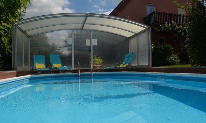 Pyrbaum Casa | Casa de vacaciones con sala de billar / sauna, familia u. tierfreundl. 10 pers., Jardín de invierno