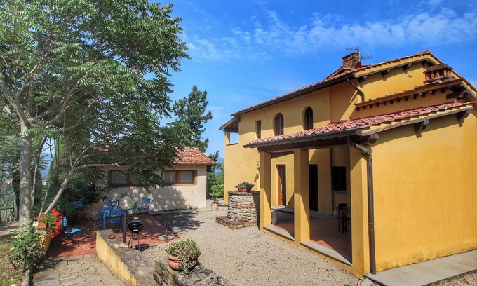 Castelfranco di Sopra Apartamento | Casa en Chianti con piscina y vistas