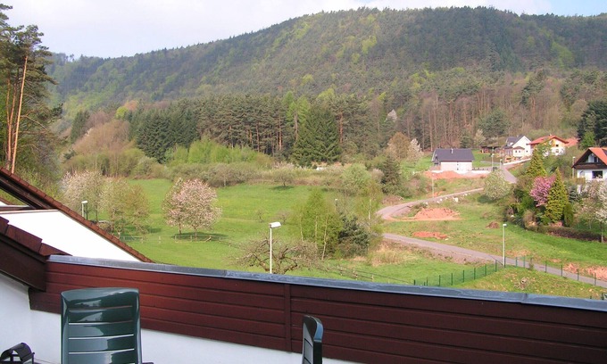 Schwanheim Apartamento | Holiday Waldblick Schwanheim con una gran terraza y vistas impresionantes
