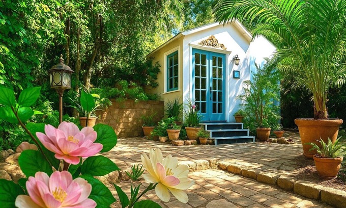 La Brea Cabaña | Hollywood Hills Guest House+Views+Outdoor Patio+Garden+Free Street Parking