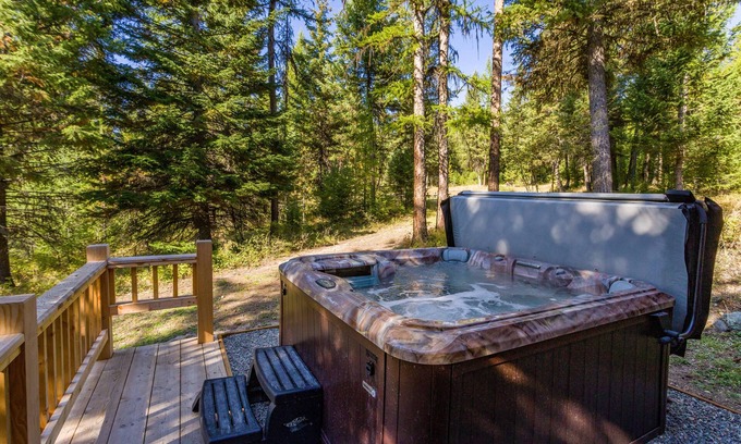 Whitefish Casa | Home on 16 acres w/ easy trail access, hot tub & fire pits - Stillwater Mountain Lodge