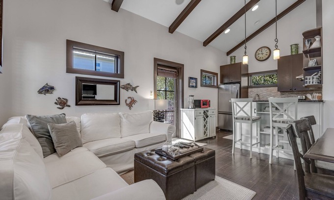 Seagrove Beach Cabaña | Home steps from the beach with plunge pool, gas grill, scenic balcony, & AC