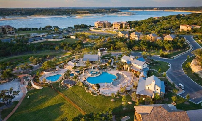 Jonestown Casa | Casita de lujo en Hollows Resort, vista panorámica al campo y al lago Hill