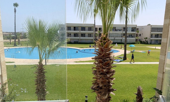 Lamharza Essahel Apartamento | Homerez - Bonito apartamento para 5 pers. con piscina compartida, sauna y hammam