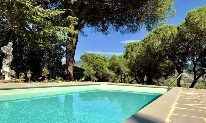 Pieve al Bagnoro Villa | Homerez - Grande villa para 9 pers. con piscina, jardín y terraza en Arezzo