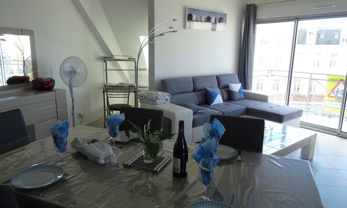 Berck-sur-Mer Apartamento | Homerez - Apartamento acogedor en Berck con vista al mar (72m²) + Balcón