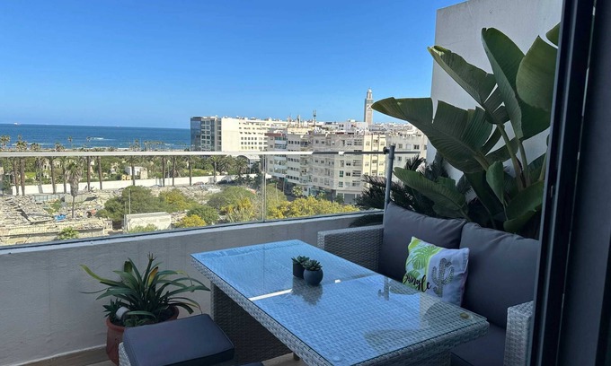 RACINE EXTENSION Apartamento | Homerez - Apartamento elegante vista al mar - Casablanca