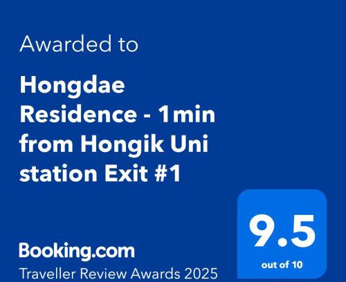 Mapo Apartamento | Hongdae Residence - 1min from Hongik Uni station Exit #1