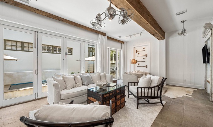 Rosemary Beach Casa | Hope Town Haven Cottage & Carriage House - Plunge Pool/Summer Kitchen, Steps from Town Center
