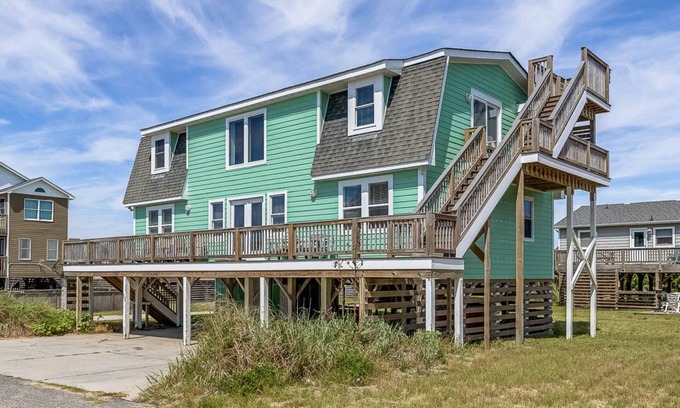 South Nags Head Casa | La cabaña de Horace | 200 pies de la playa | Tina caliente | Nags Head