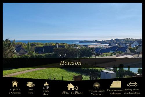Guidel-Plages Casa | Horizon, vue mer, piscine chauffée