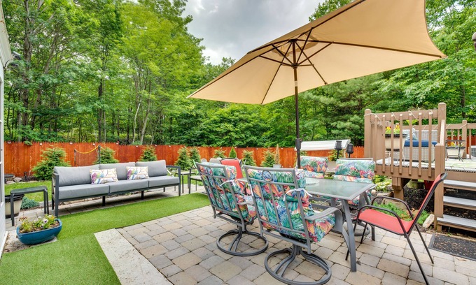 Pocono Summit Casa | Hot Tub, Game Room & Fire Pit: Pocono Summit Home!