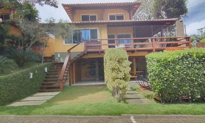 Downtown Buzios Casa | CASA 04 SUITES, WiFi, PISCINA, CHURRASQUEIRA Y HIDRO, 300M DE LA CALLE DE LAS PIEDRAS