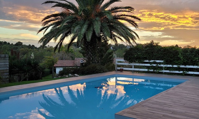 Villefranque Casa | Casa 4 huéspedes en la piscina climatizada del País Vasco