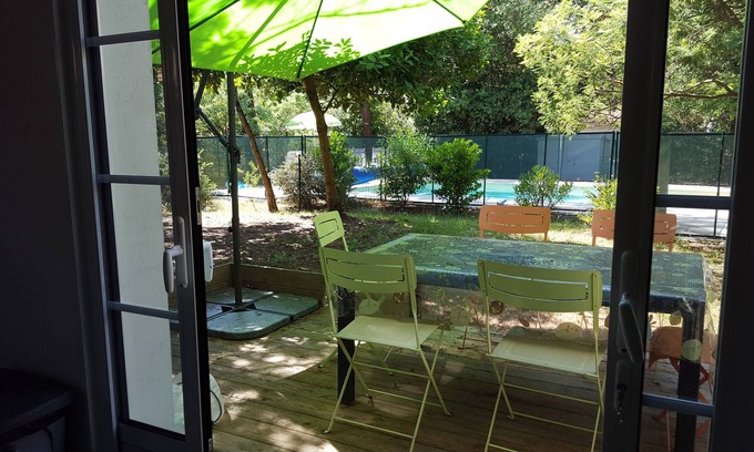Le Grand-Village-Plage Casa | casa 6 personas, cerca de la playa, piscina compartida por dos apartamentos