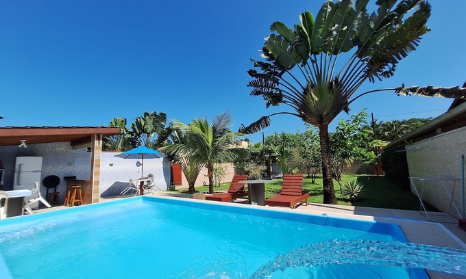 Ipiranga Casa | Cozy house in Caraguatatuba with private pool, wi-fi 48