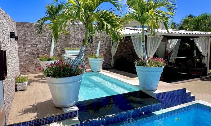 Ipojuca Casa | Casa junto al mar Chicken Harbor / Serrambi piscina termal / sala de juegos