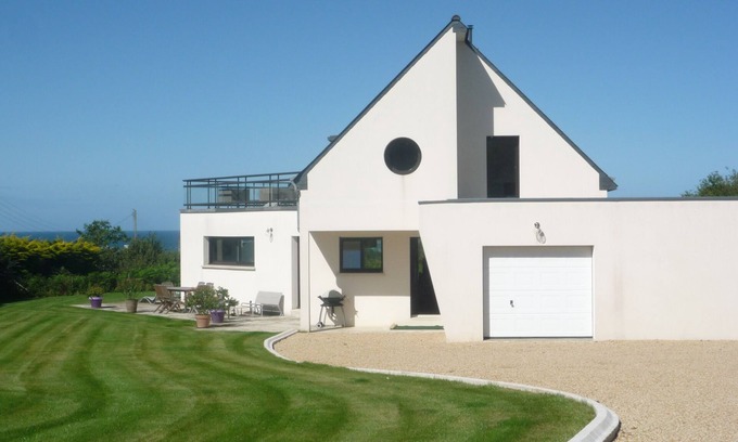 Penvenan Villa | Casa excepcional vista al mar en la costa de granito rosa