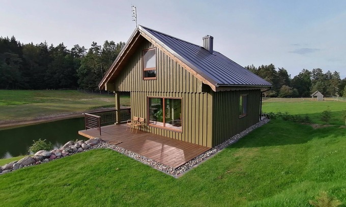 Anyksciai Casa | House for 2 person or family 2+1 Common area, kitchen, shower, WC, sleeping area