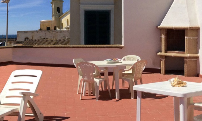 Gallipoli Casa | Casa en el centro de Gallipoli, con una hermosa terraza con vistas al mar