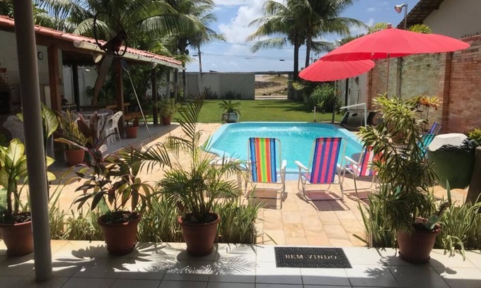 Pontal de Serrambi Casa | Casa en Serrambi, con piscina, barbacoa y a menos de 30 metros de la playa.
