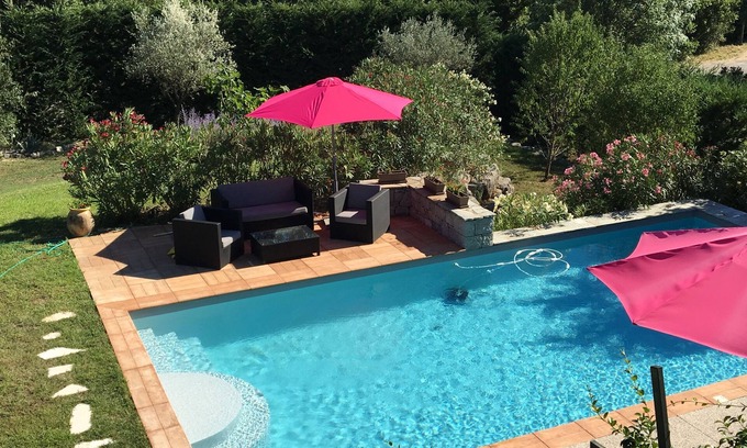 Labeaume Casa | Casa en el corazón de las gargantas del Ardèche, 8 personas, aire acondicionado, piscina climatizada