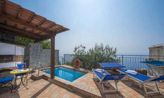 Praiano Villa | Casa vista al mar del mar desde la terraza