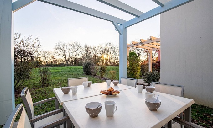 Bourgenay Chalet De Esquí | Casa con terraza para 6 en Talmont St-Hilaire